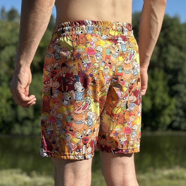 Пляжні шорти Slavni Rest Print Помаранчево-жовтий, M SObs5286babe-3XL фото