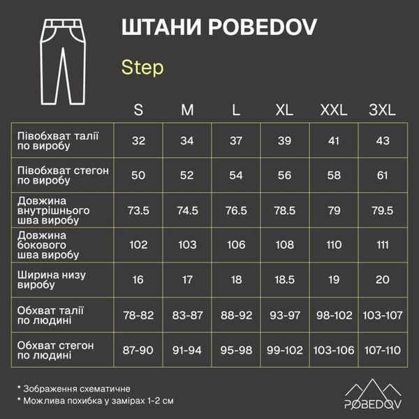 Штани Pobedov Step Чорний, S PNcc3075ge фото