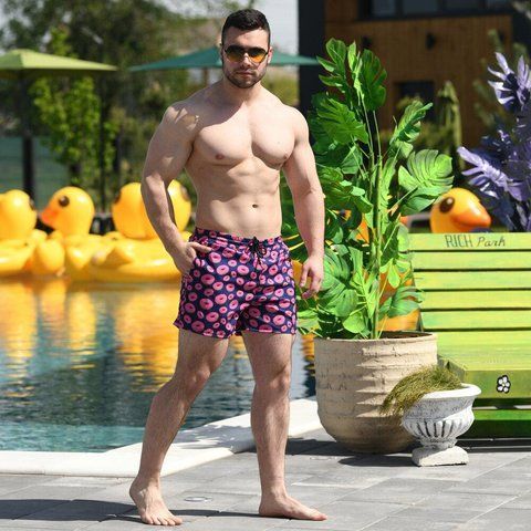 Шорти для плавання Pobedov Pool day Ponchiki Темно-синій, S SOpr679db фото