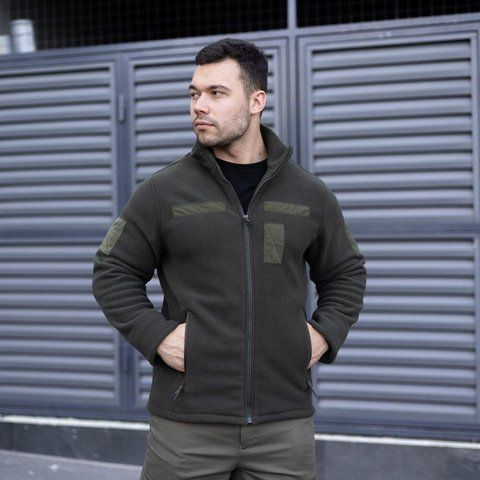 Толстовка флісова Pobedov Voin з липучками Хакі, 3XL BLto2541db фото