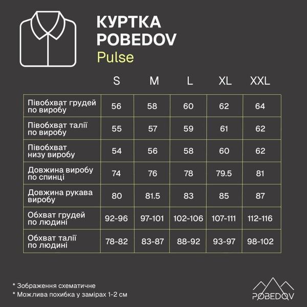 Куртка Pobedov Pulse Чорний, S OWku3192dge-2XL фото